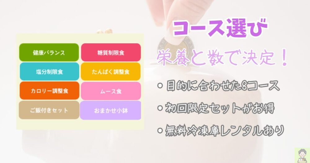 まごころケア食　買い物テクニック　コース選び