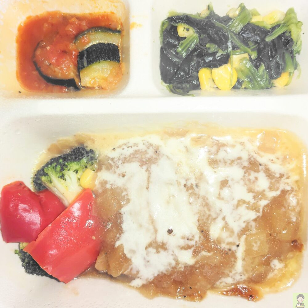 コクと旨味のオニオンソースのハンバーグ