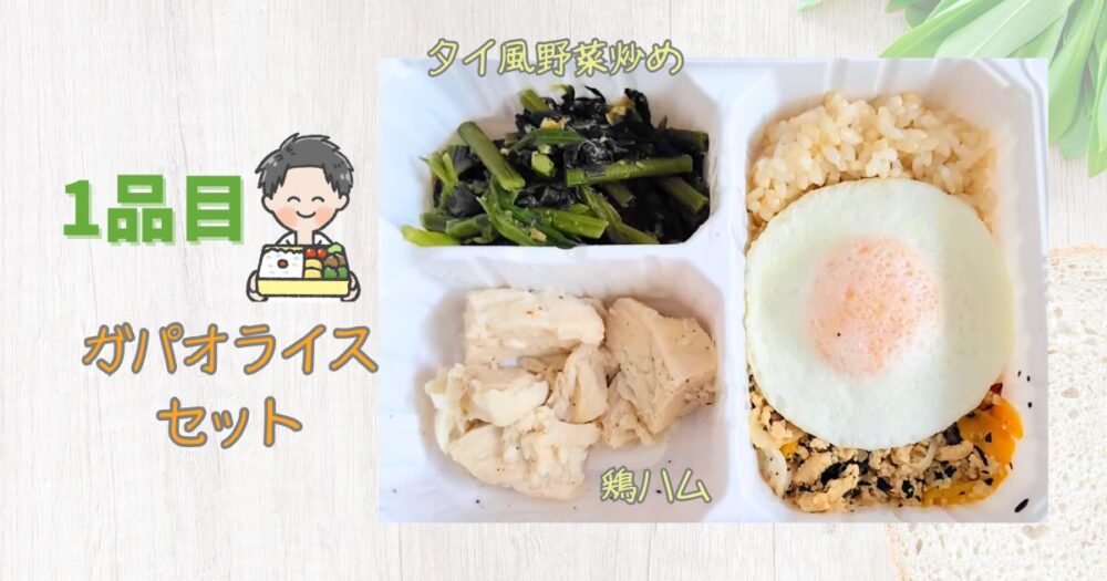 マッスルデリ　食レポ　1食目