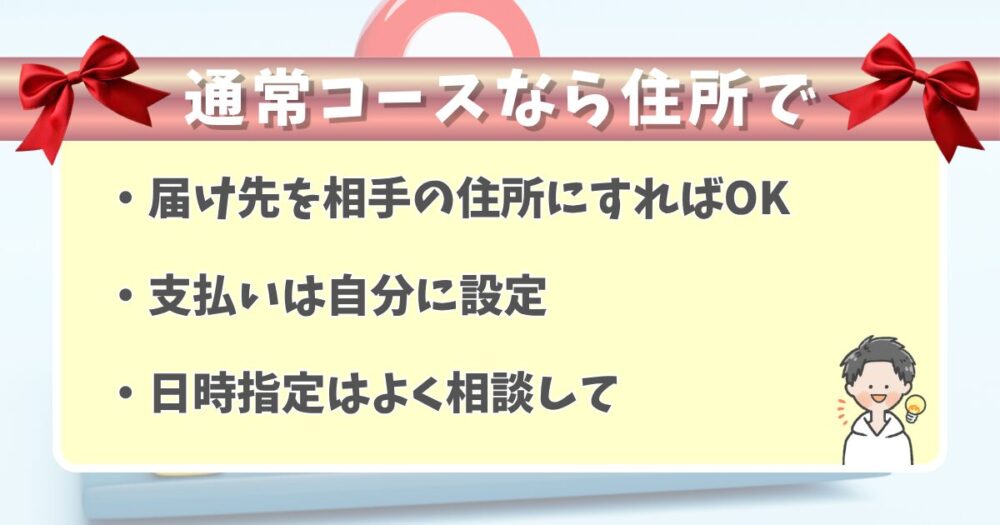 住所さえ分かればすぐ贈れる